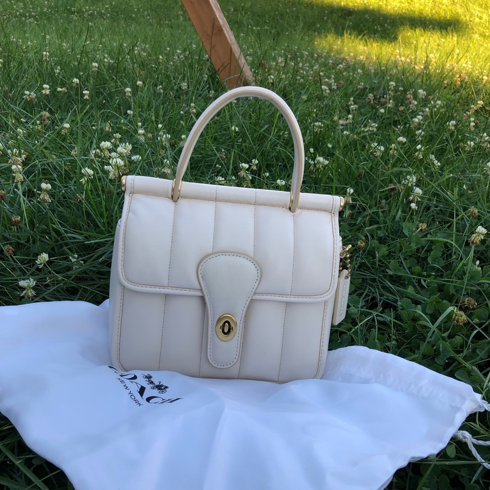 NWT coach Restored Willis Top Handle 18 With Quilting